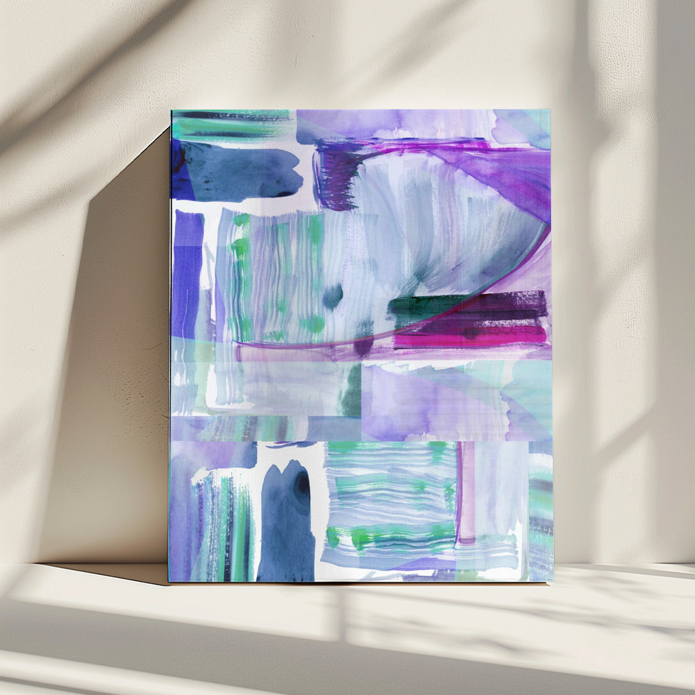 Plum Purple Lilac Abstract 2 | Canvas