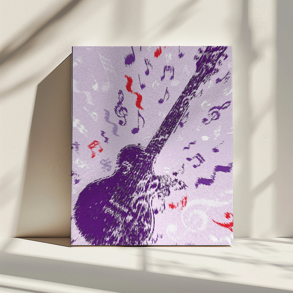 Electric Guitar Pop Art Exploding | Canvas