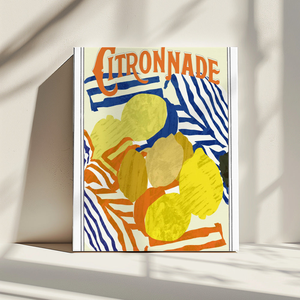 Citronnade Orange and Blue | Canvas
