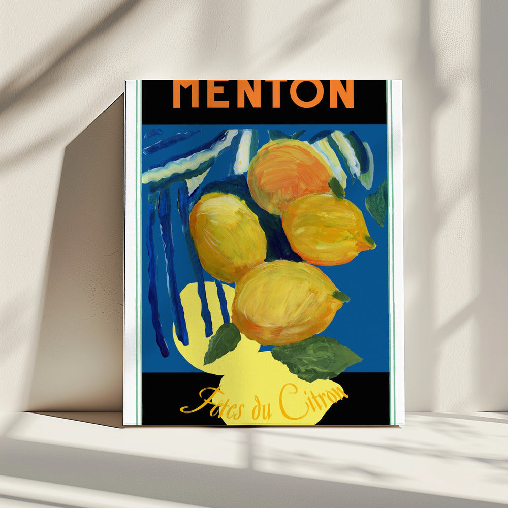 Lemons Menton Citrus Fruit Poster | Canvas