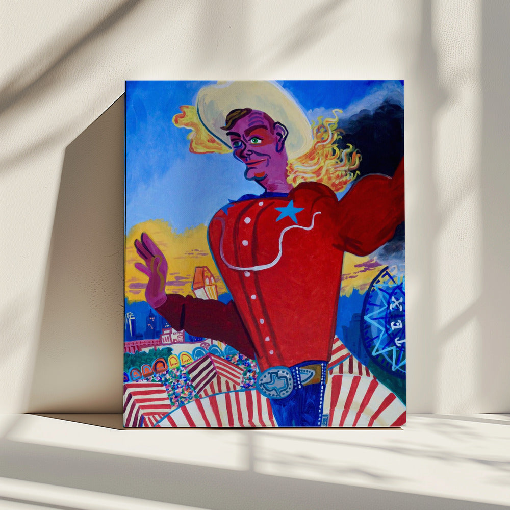 Big Tex Aflame | Canvas