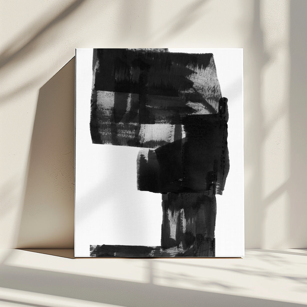 Black and White Abstract Composition No.2 | Canvas