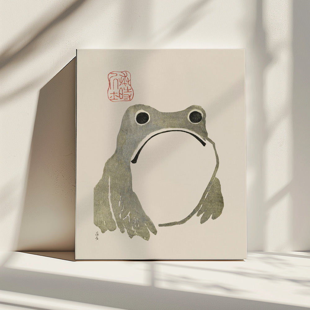 Grumpy Frog I Original | Canvas
