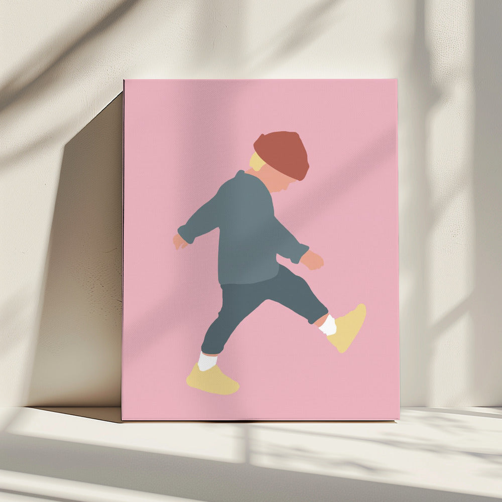 Tamo - Walking Boy Silhouette | Canvas