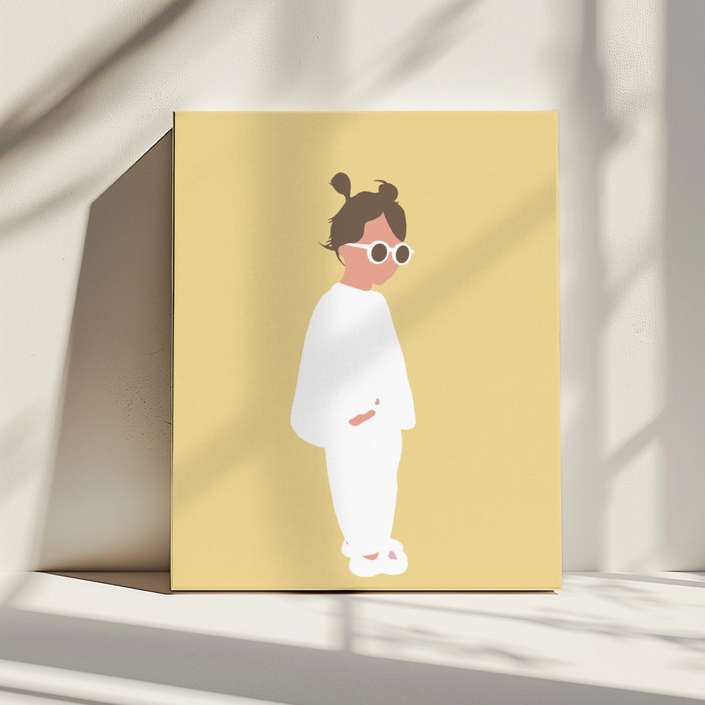 Lola - Summer Girl Silhouette | Canvas