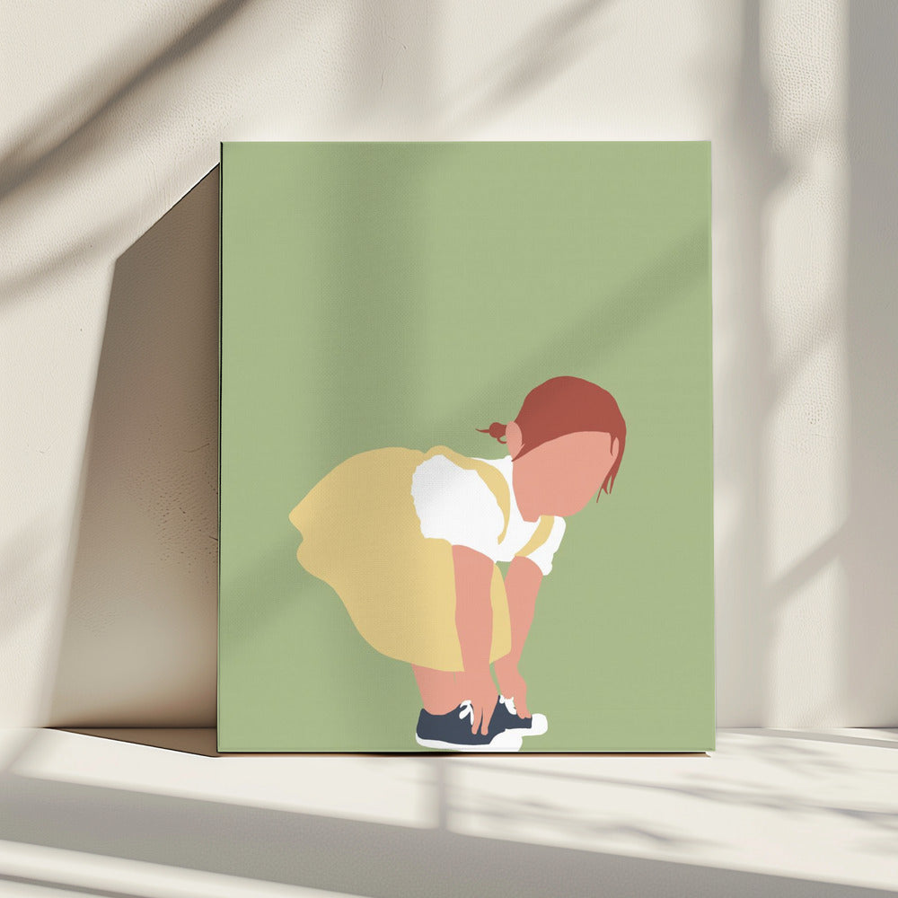 Lilou - Redhead Girl Silhouette | Canvas