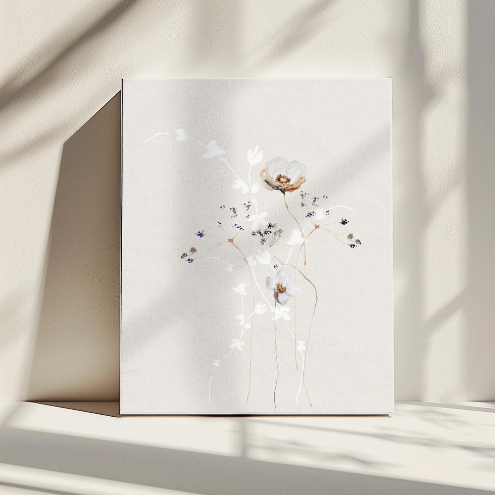 Ethereal Flowers With Subtle Hues | Canvas