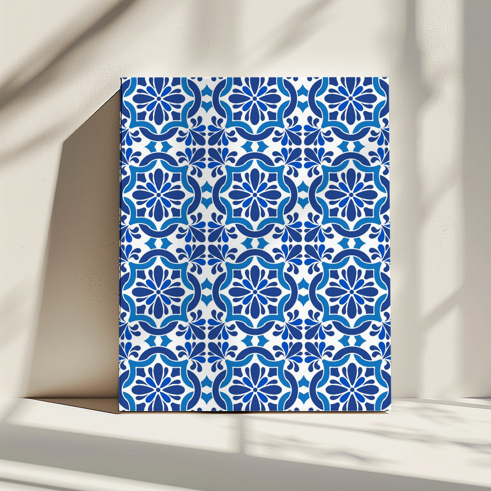 Azulejos Azules Oscuros | Canvas