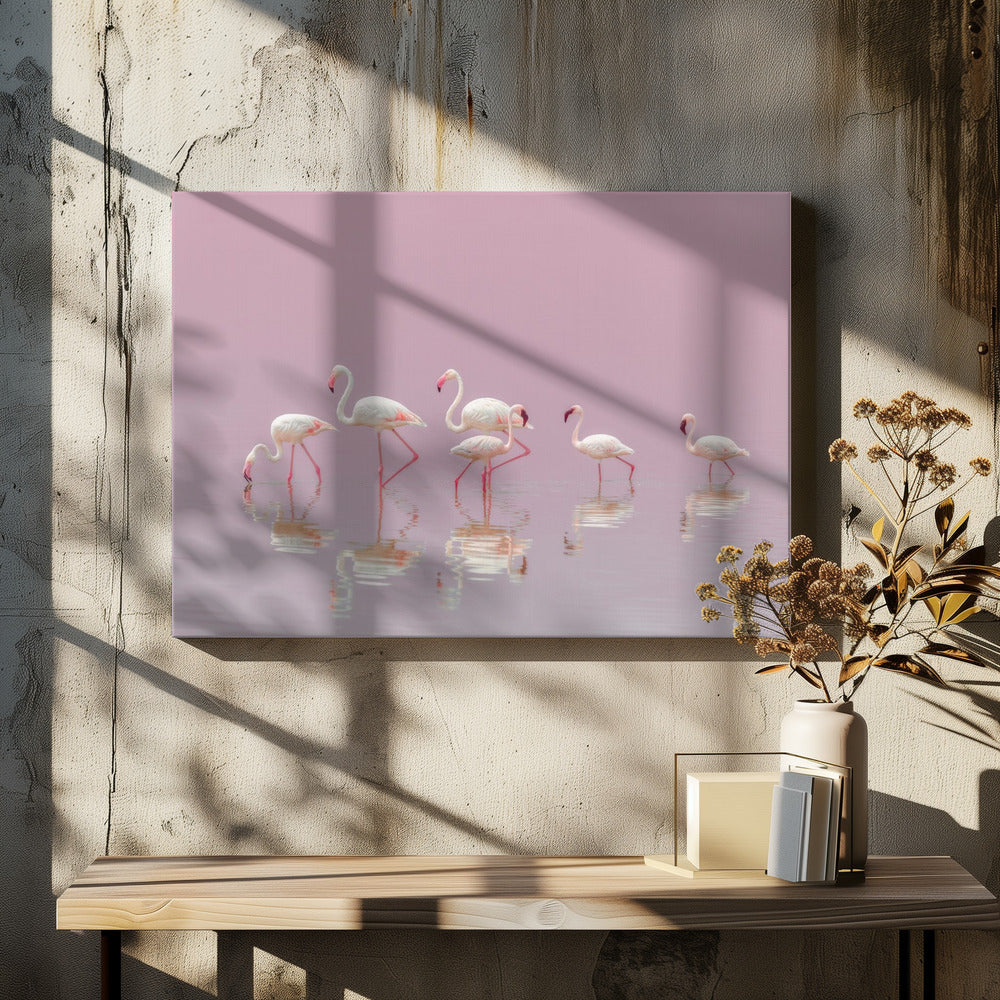Flamingos | Canvas