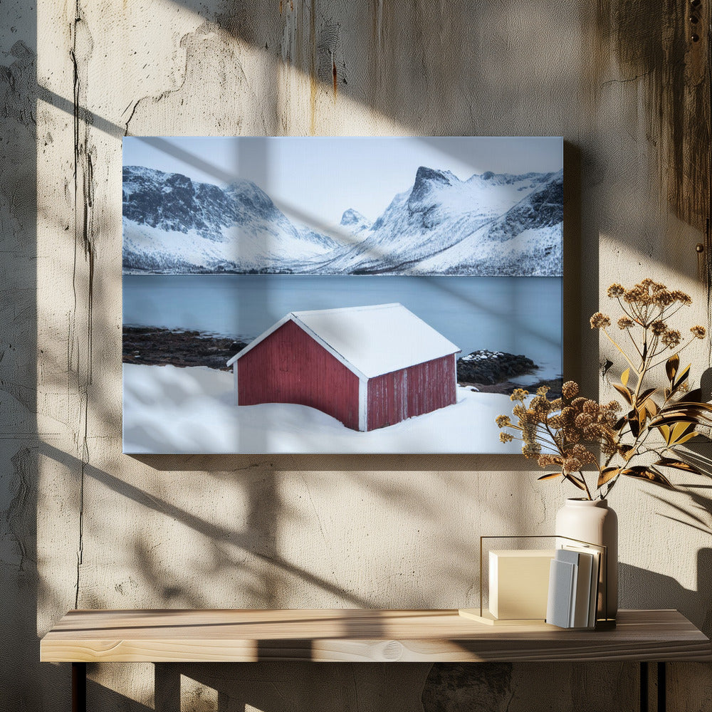 Red hut | Canvas