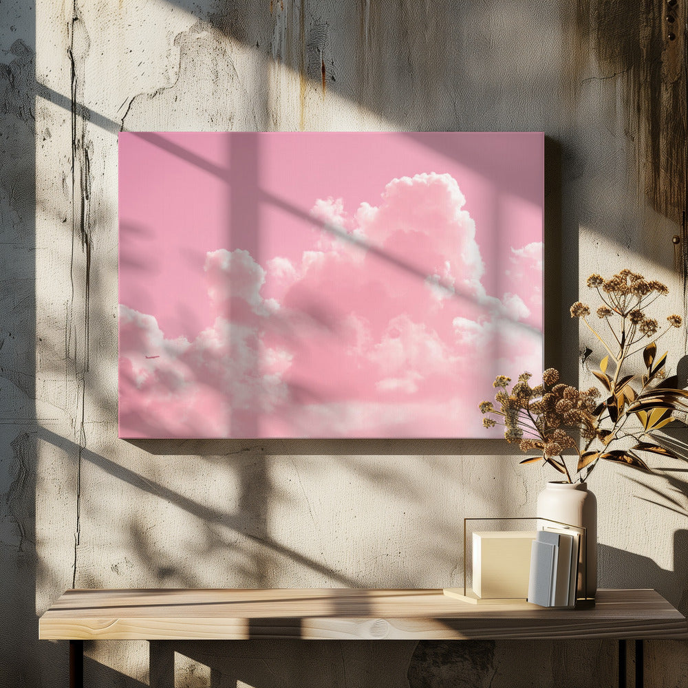 Cloudy with a touch of Pink | Canvas