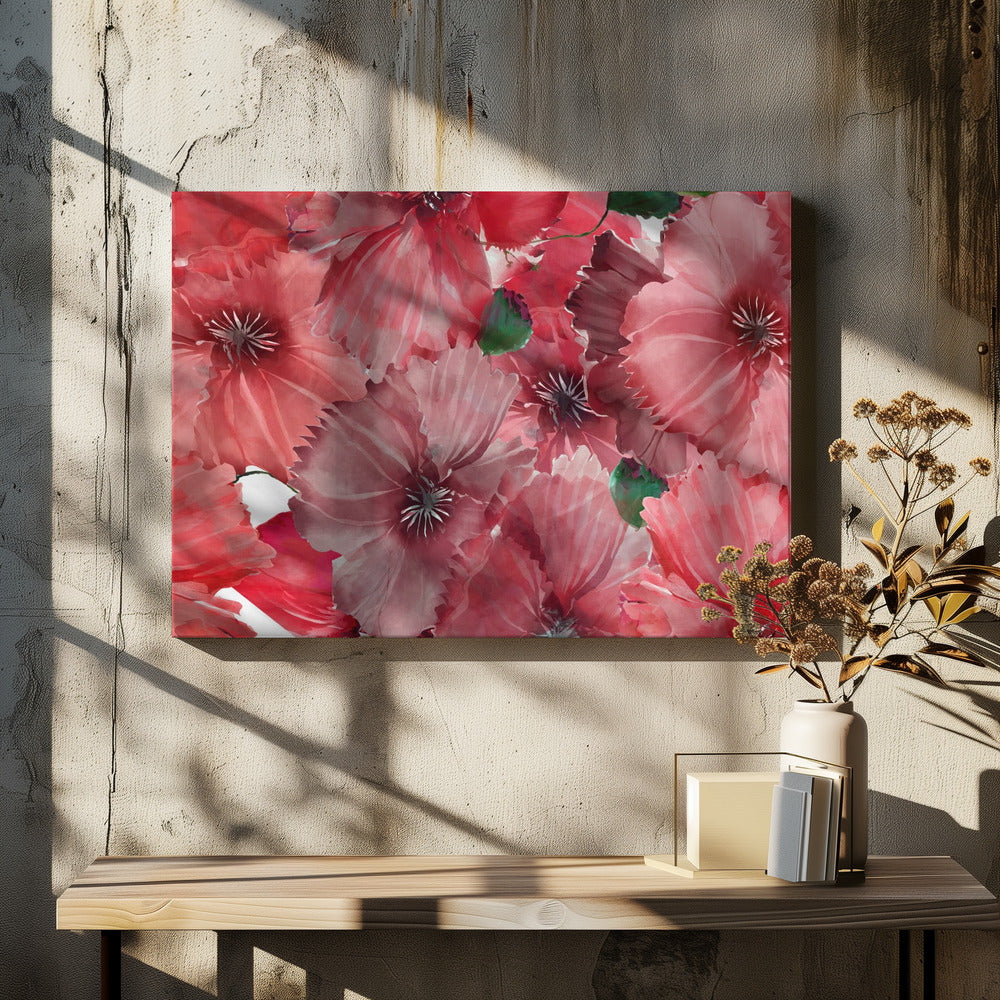 Big Red Flowers 2 | Canvas
