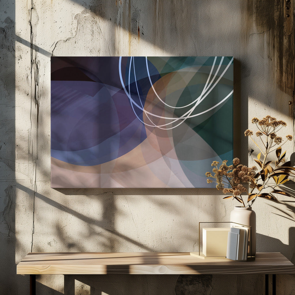 Dusty Rose Shapes 4 | Canvas