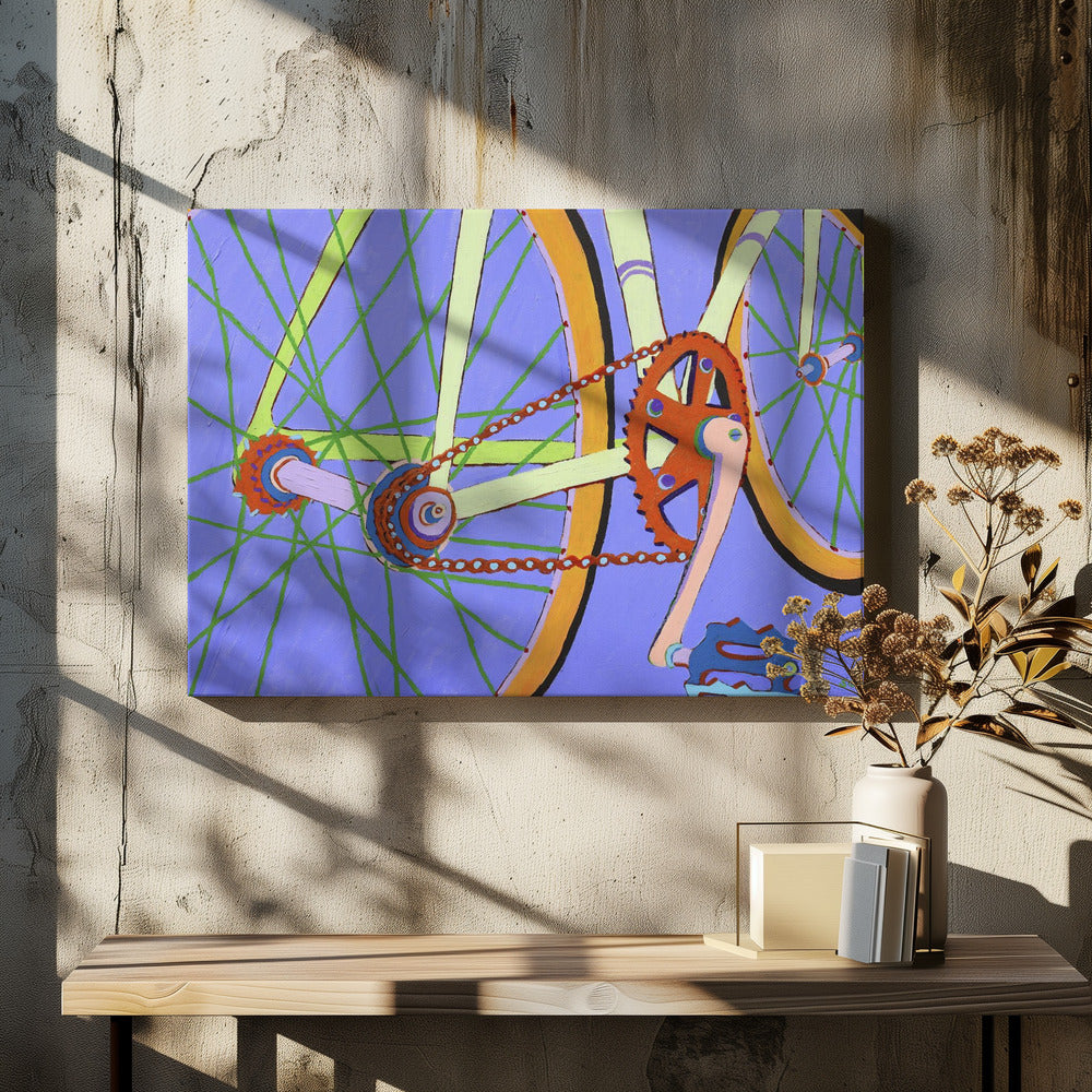 Green Spokes | Canvas