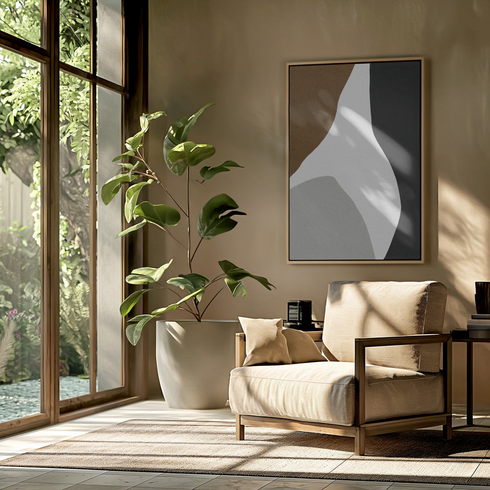 Organic Shapes and a Minimalistic Color Palette | Poster