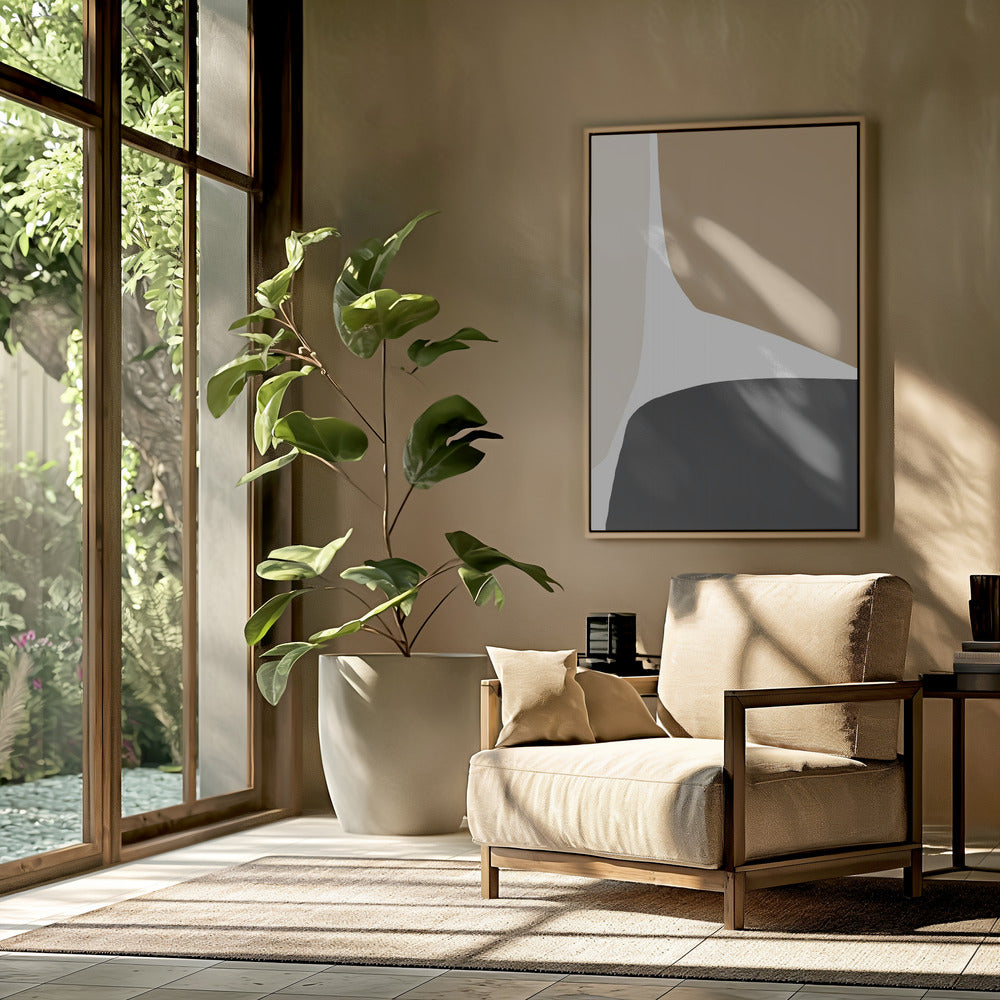 Geometric Shapes in Neutral Tones | Poster