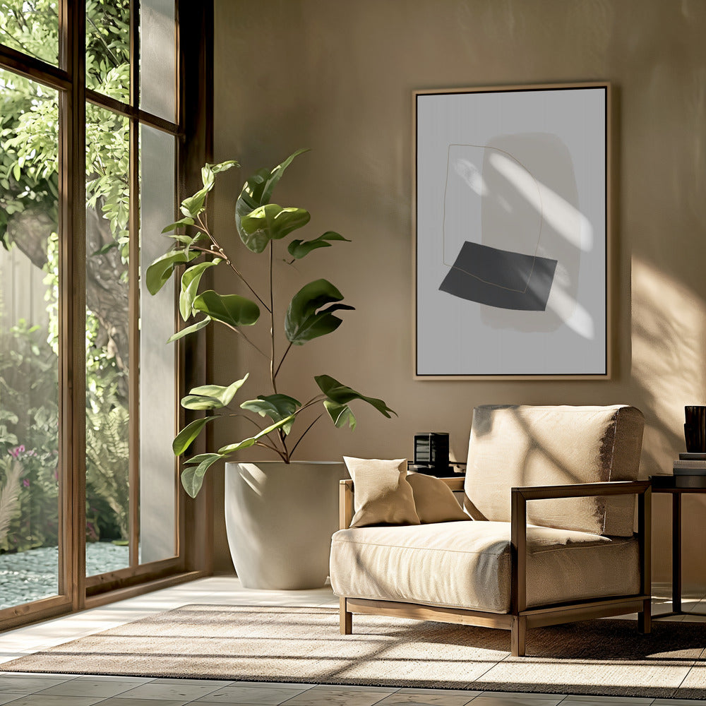 Geometric Shapes and Simple Lines in Neutral Tones | Poster