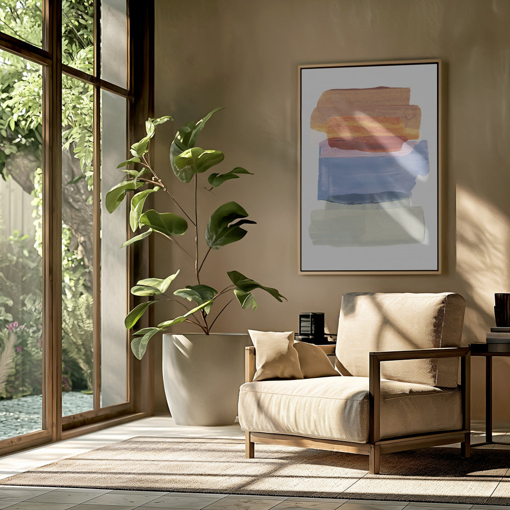 Abstract Brush Strokes 49 A1 | Poster