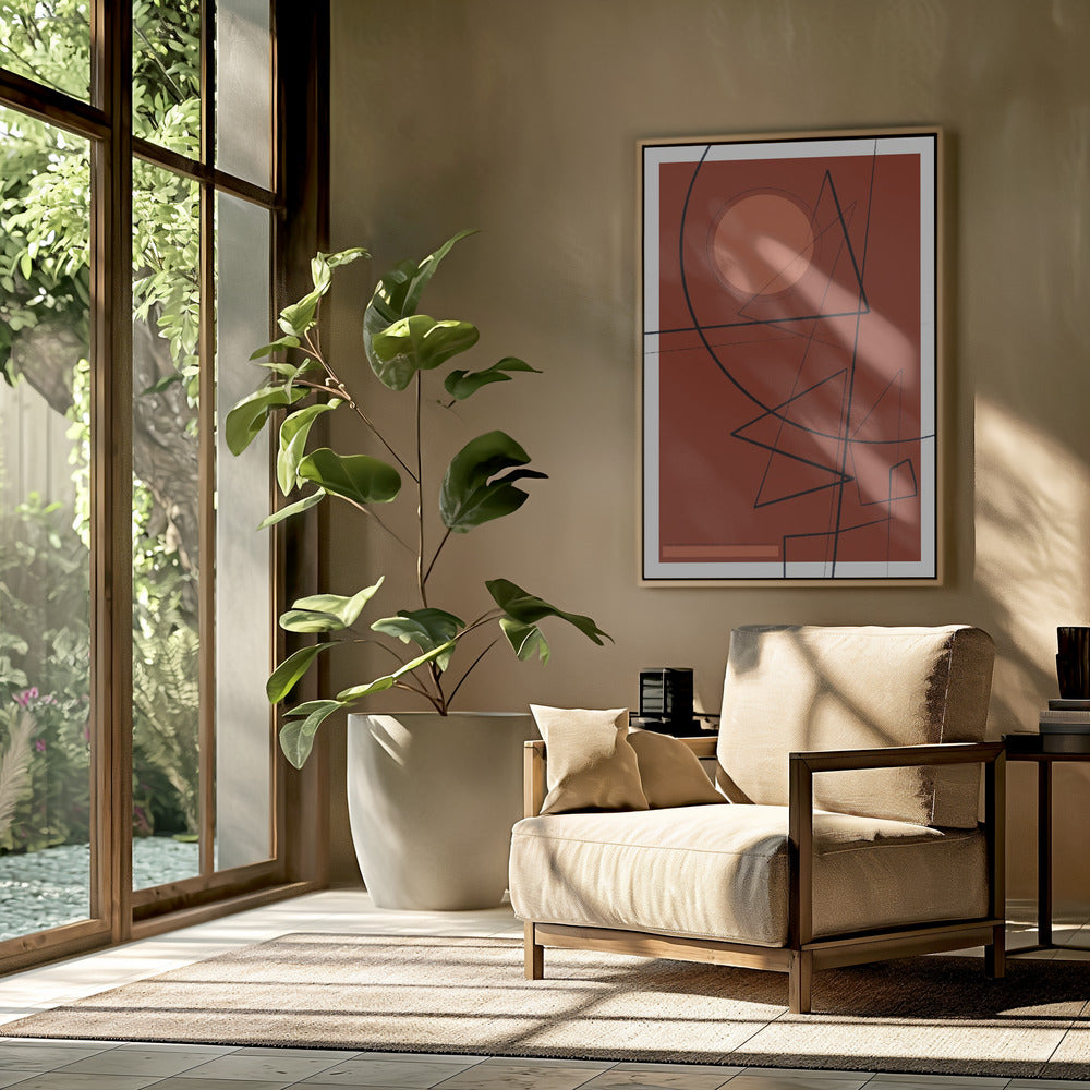 Crimson Geometry | Poster