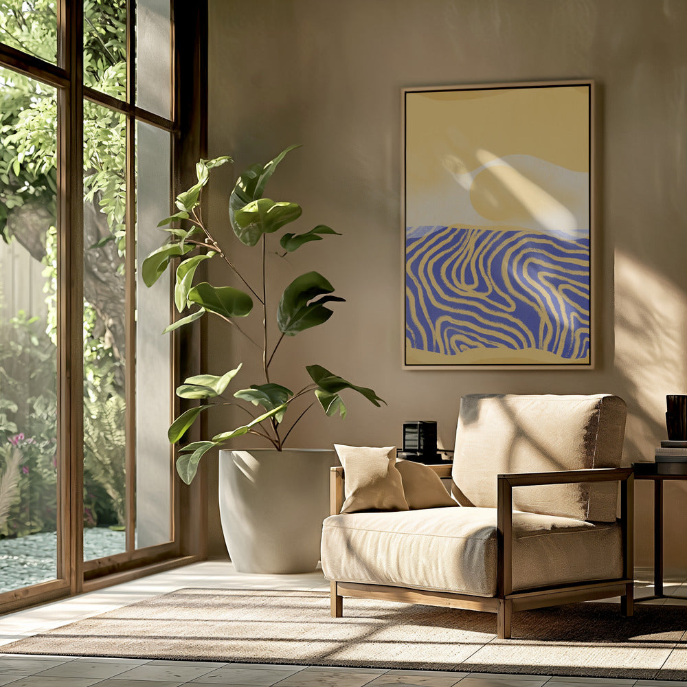 Golden Waves Harmony | Poster