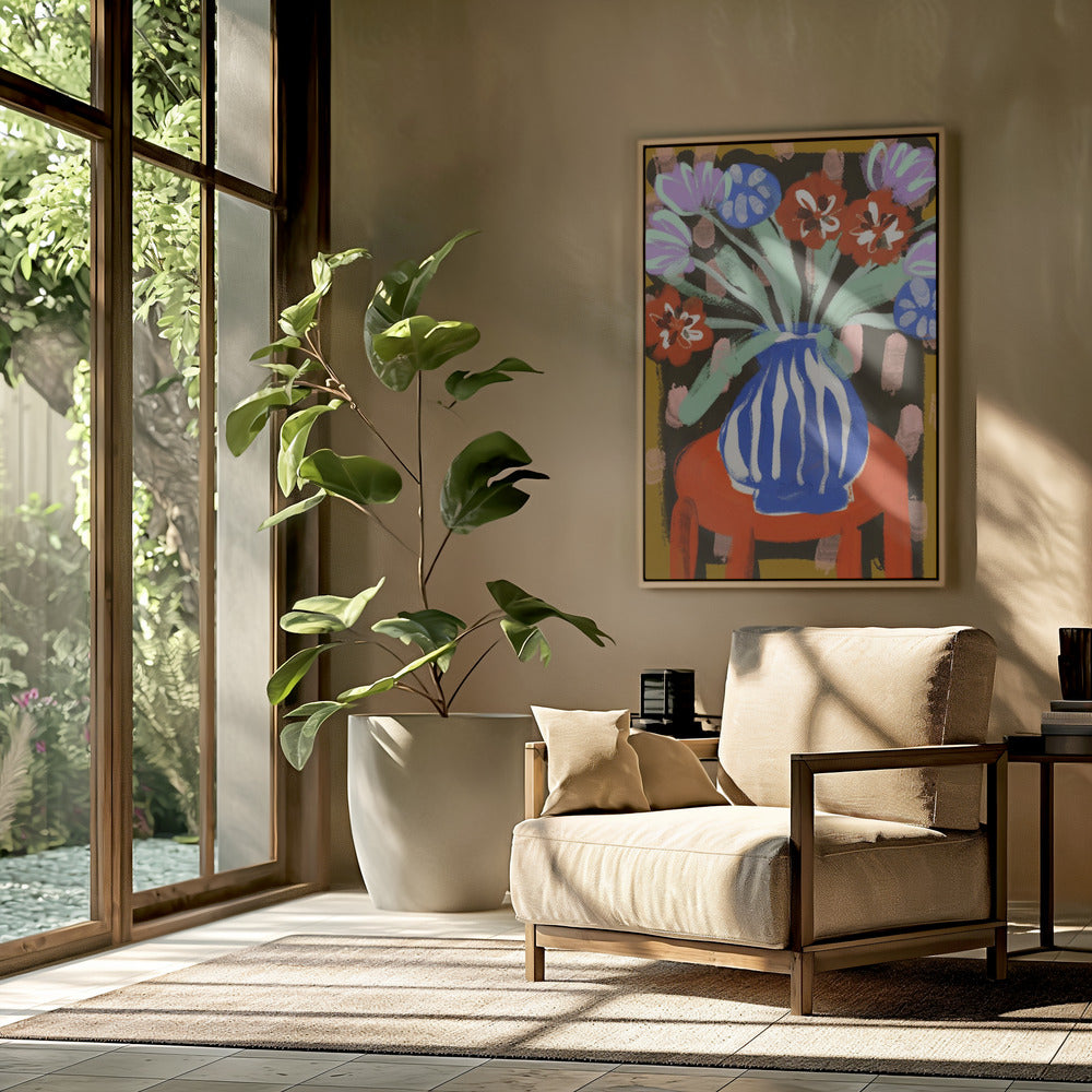 Vase of Joyful Blooms | Poster
