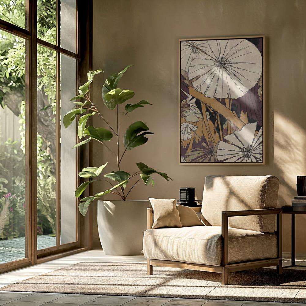Tropical Gold Plants | Poster