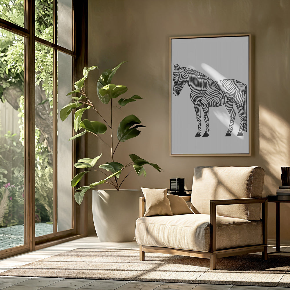 Lines art Horse | Poster