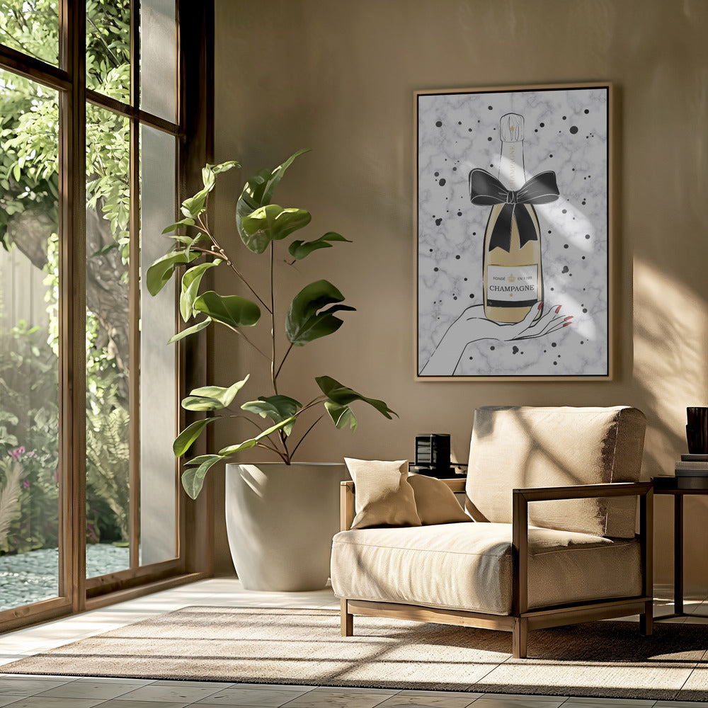 Holding Champagne | Poster