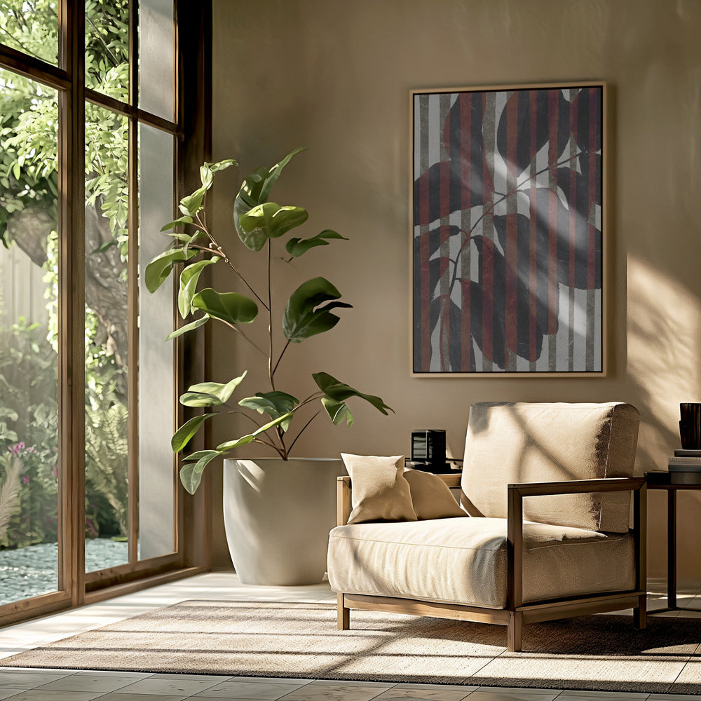 Striped Botanical | Poster