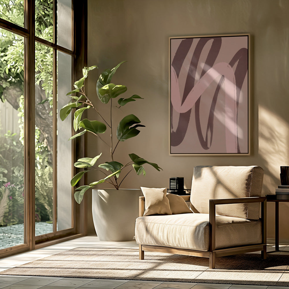 Curved Hues Dance | Poster
