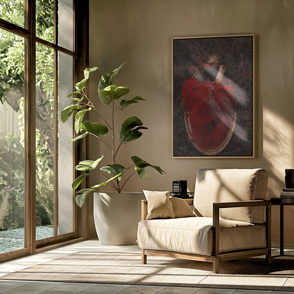 Framed in poppies | Poster
