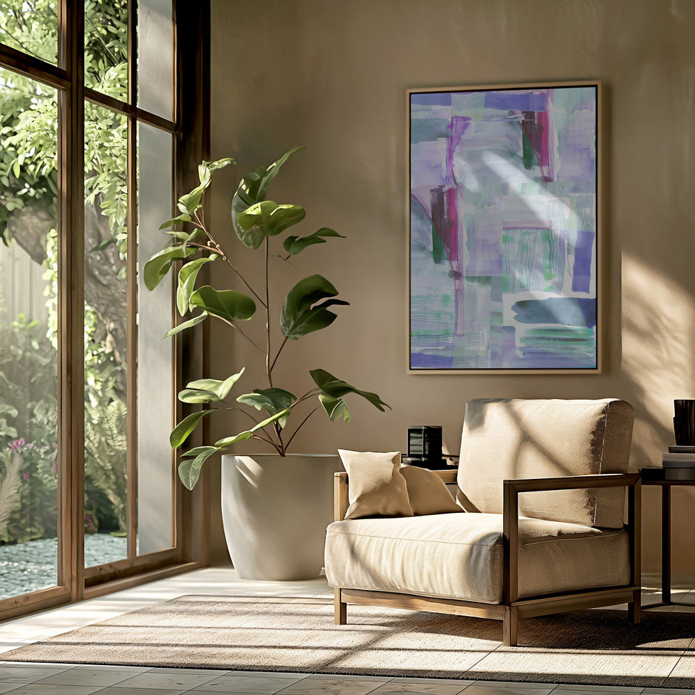 Plum Purple Lilac Abstract 1 | Poster