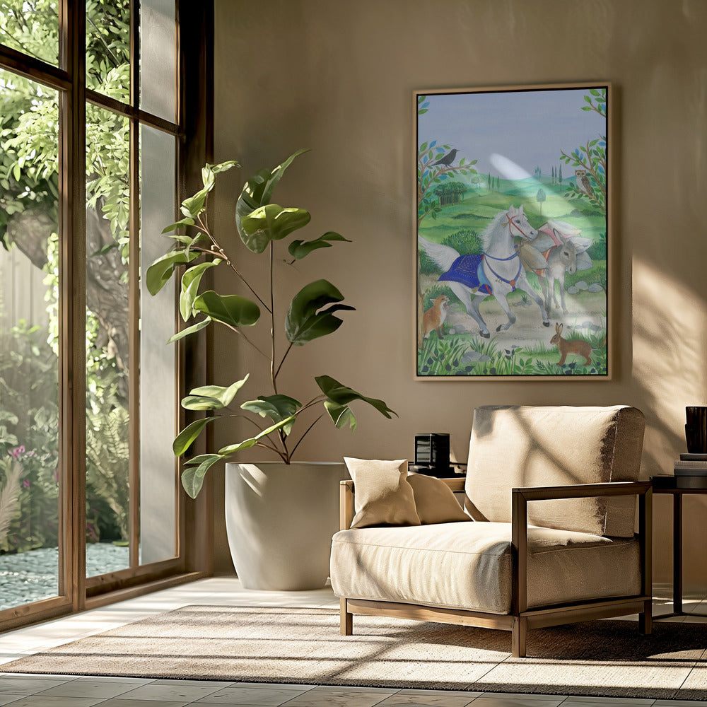 The Harmony Of Nature And Animal Life, | Poster