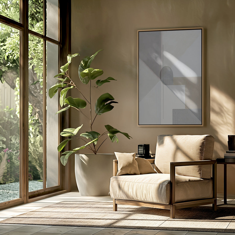 Abstract Neutral Tone Painting 1 | Poster