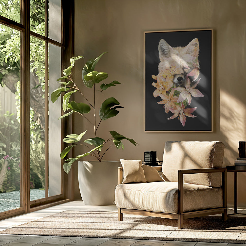 Foxy Flowers | Poster