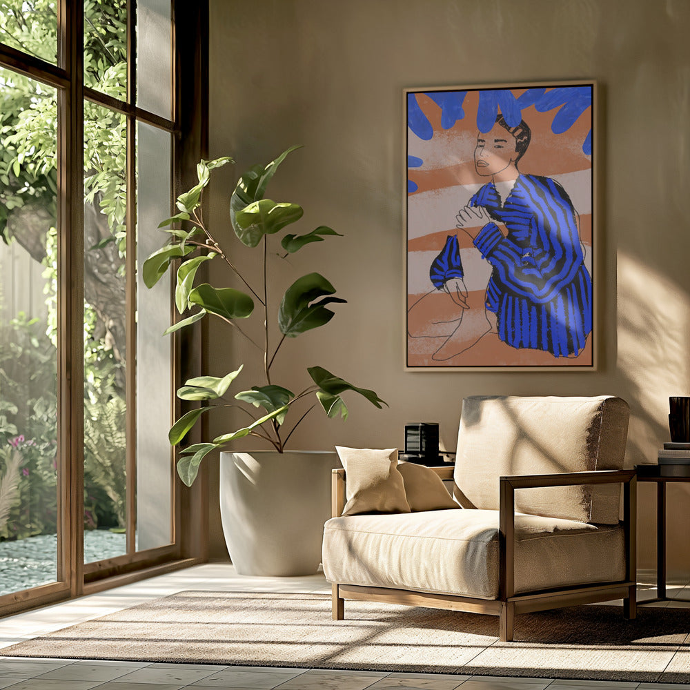 Blue Striped Dreams | Poster