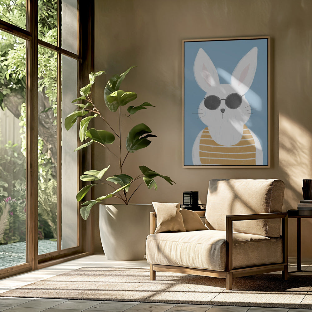 Summer bunny vintage | Poster