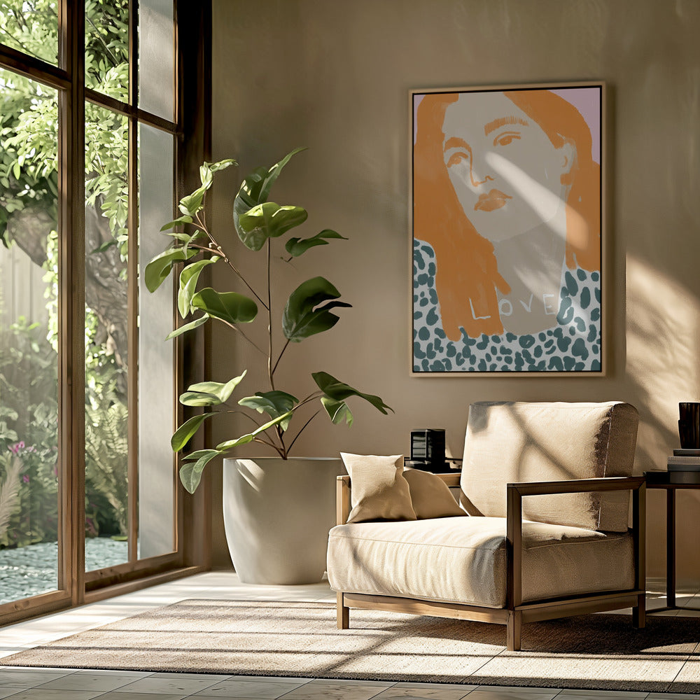 Portrait of a Woman with Orange Hair | Poster