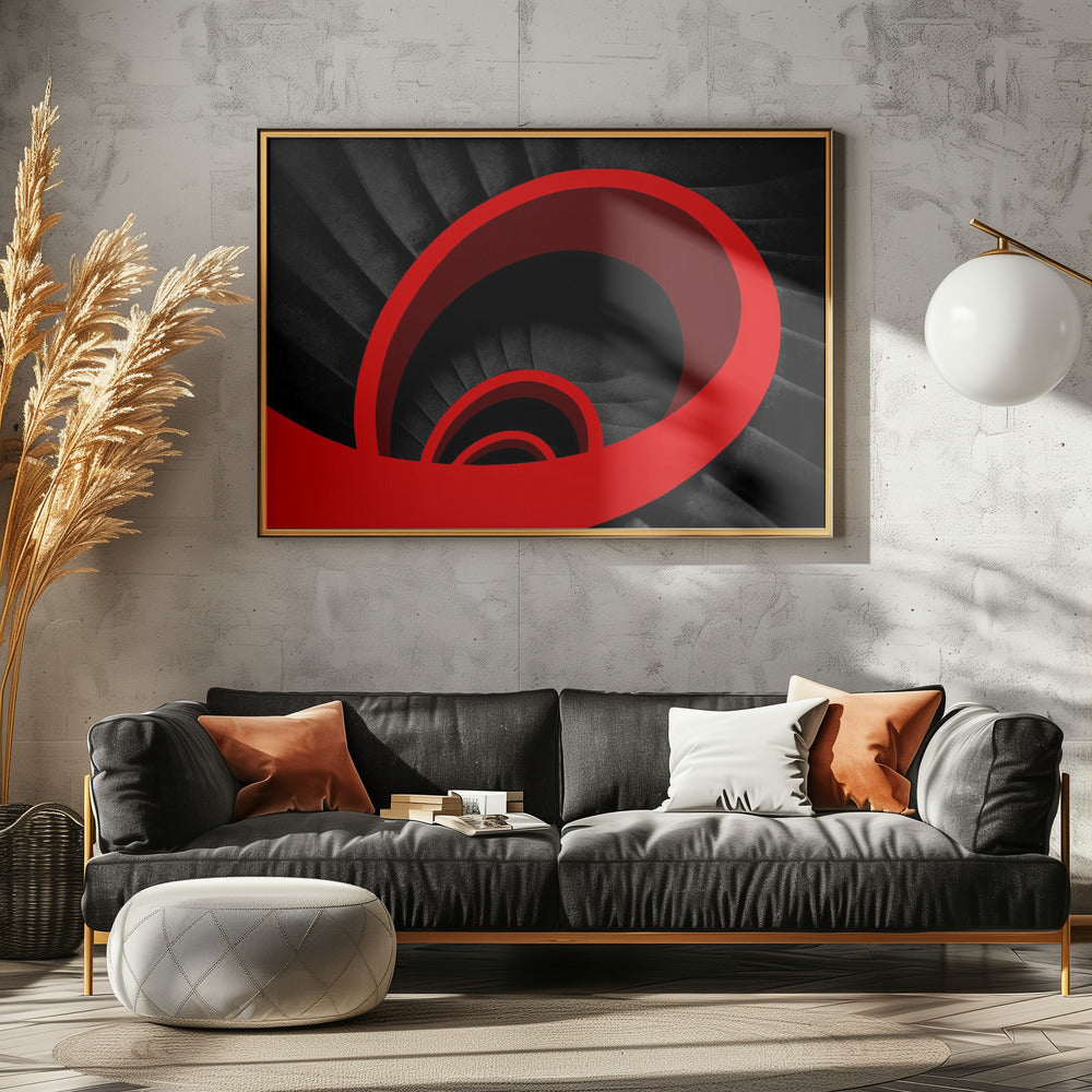 A red spiral | Canvas