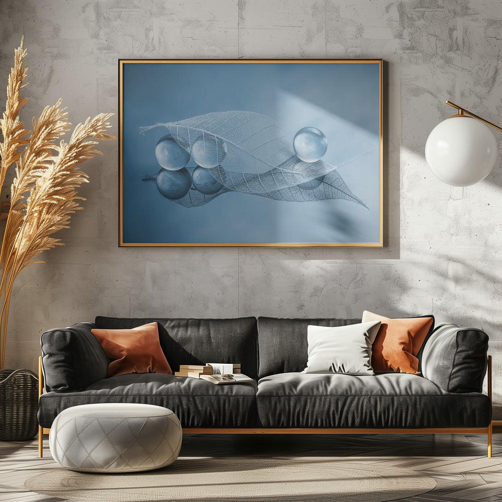 Dry leaf and Bubbles | Canvas