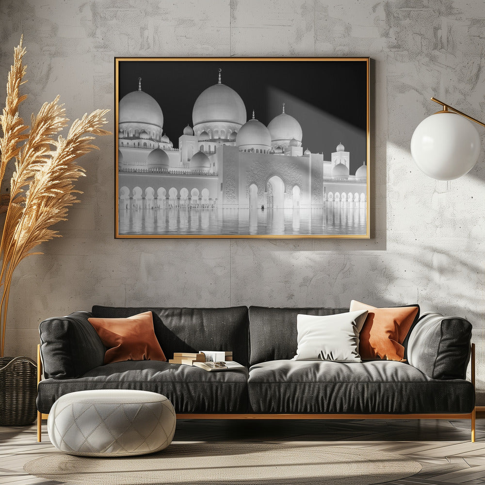 Light of Abu Dhabi Grand Mosque | Poster