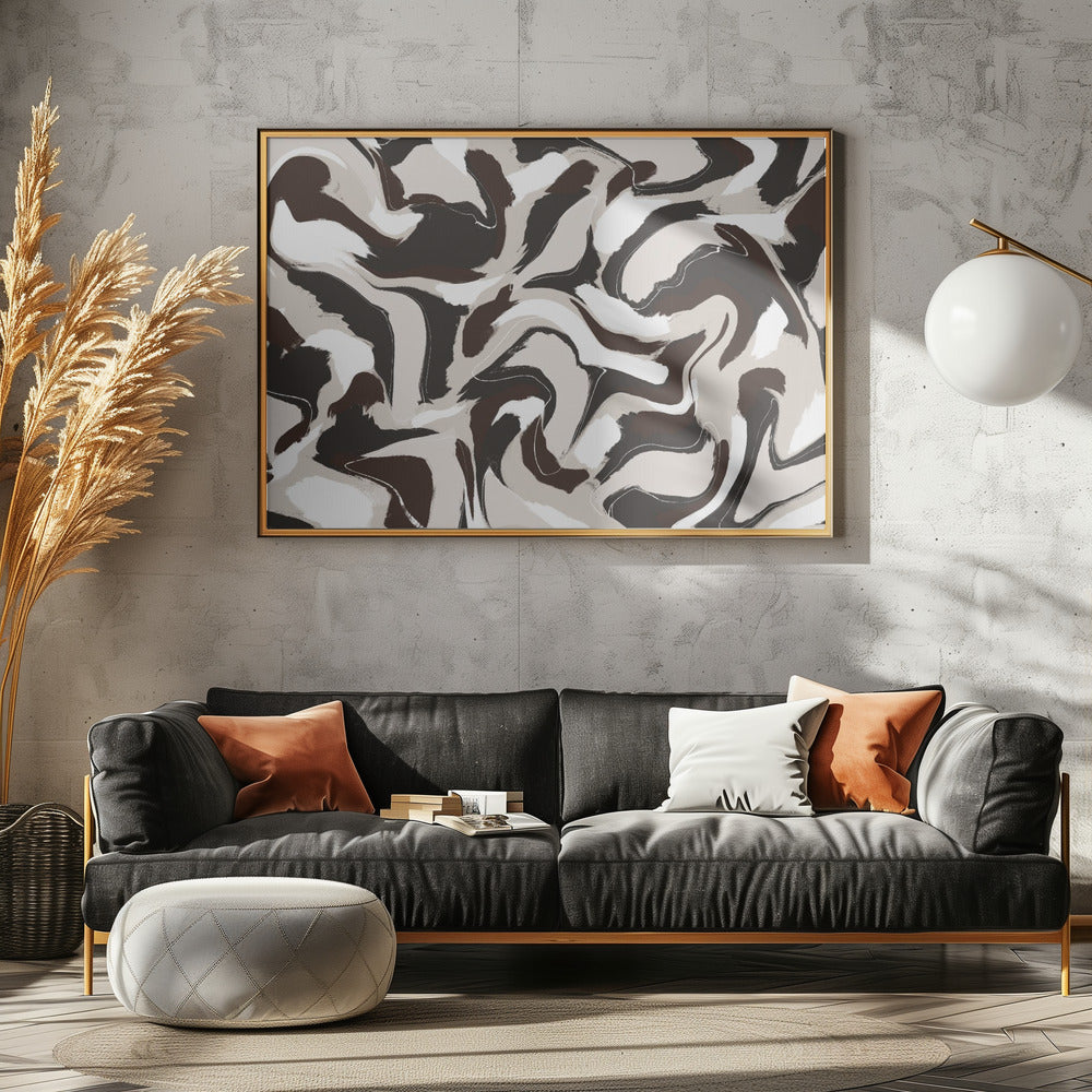 Swirling Earth Tones | Canvas