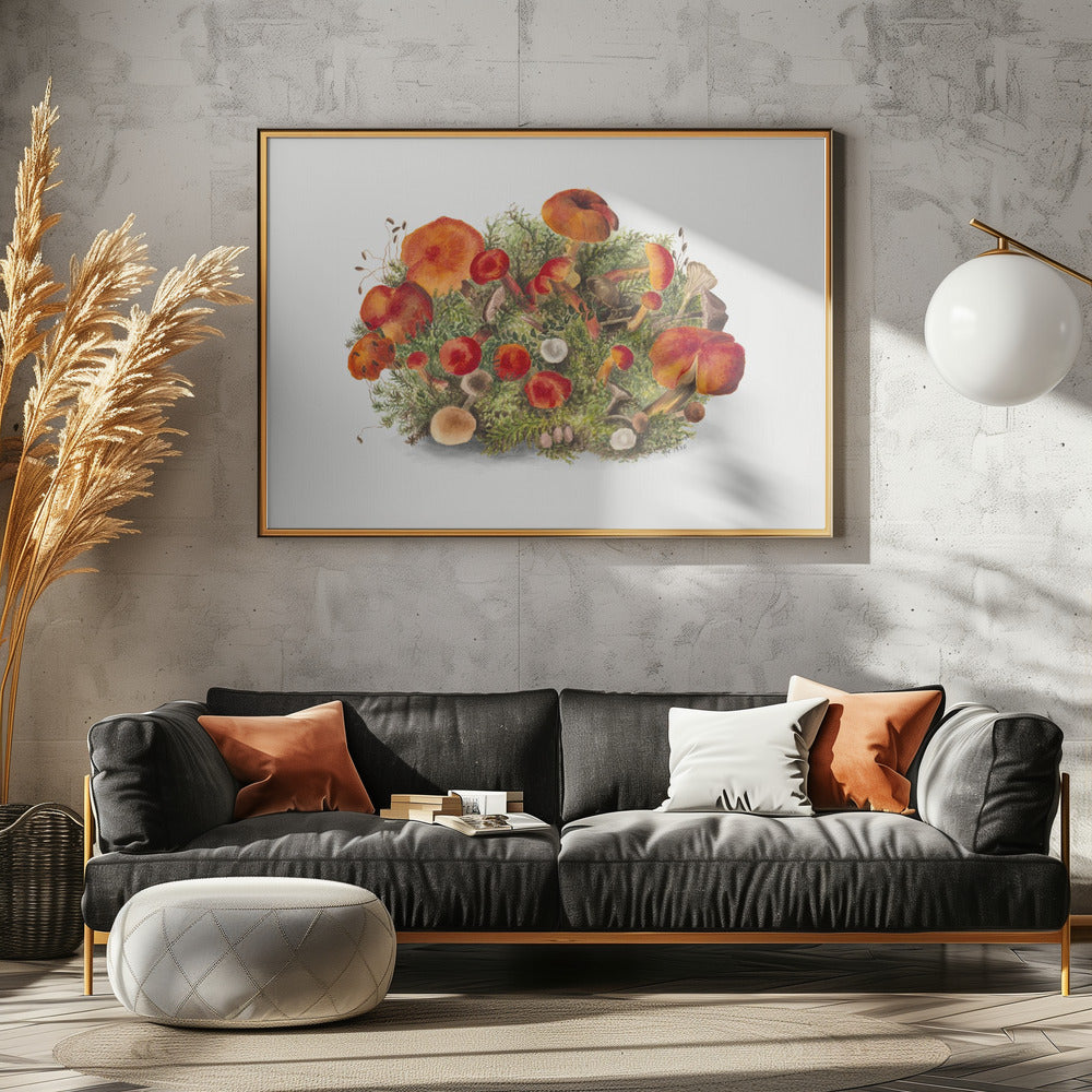 Study of Mushrooms (1880) Horizontal | Poster