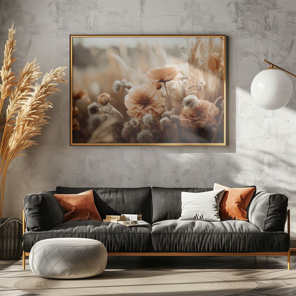 Golden Blossom Glow | Canvas