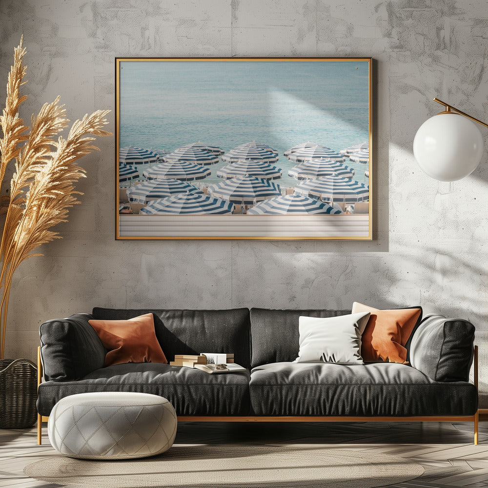 Striped Beach Umbrellas | Canvas