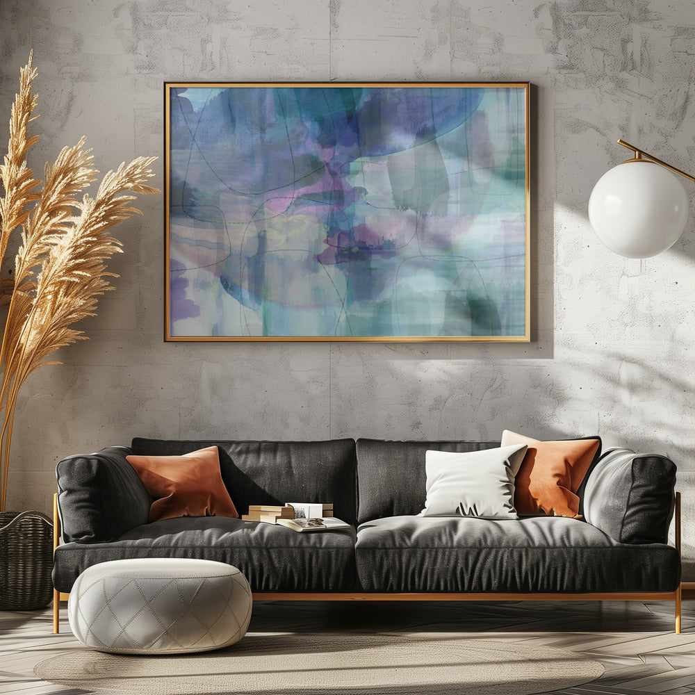 Aquarelle Blues 1 | Canvas