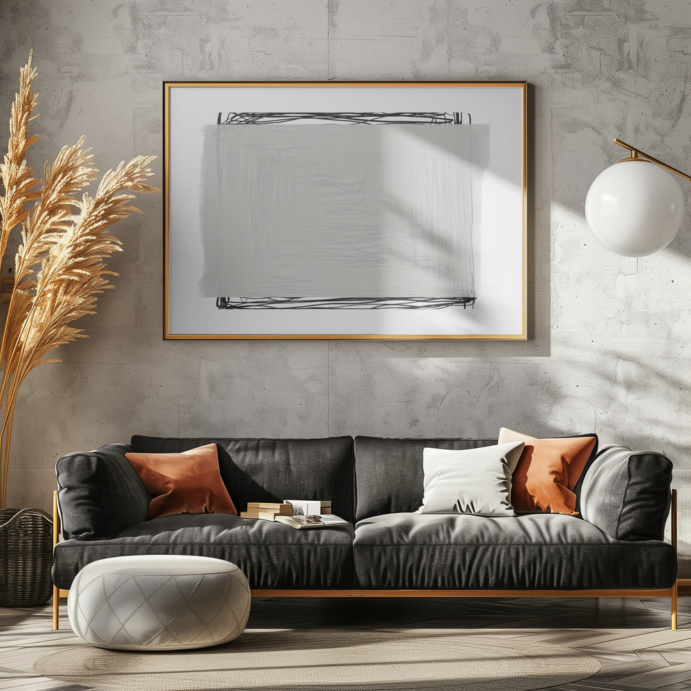 Scribbled Serenity | Canvas