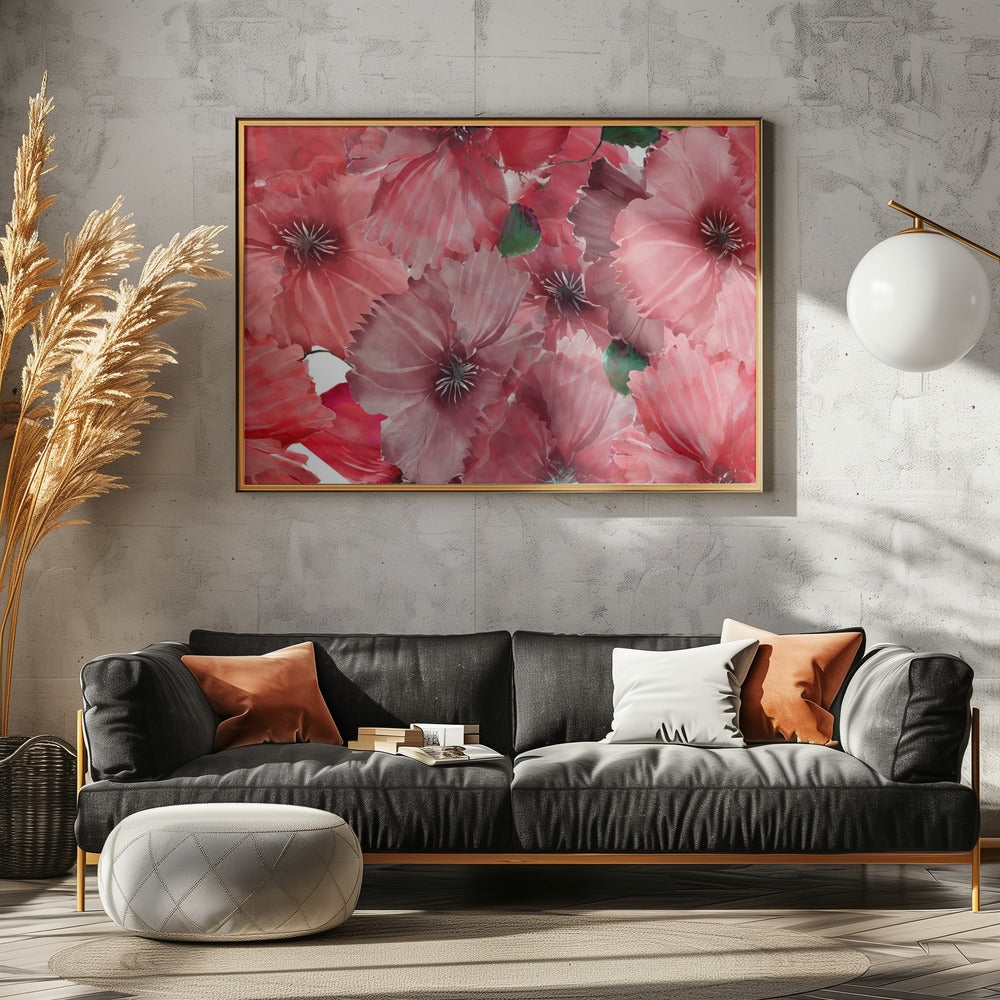 Big Red Flowers 2 | Canvas