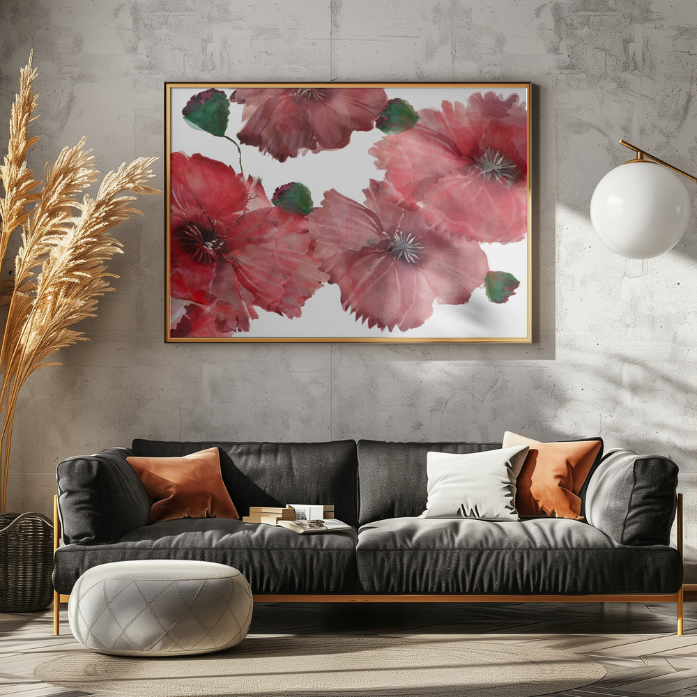 Big Red Flowers 1 | Canvas