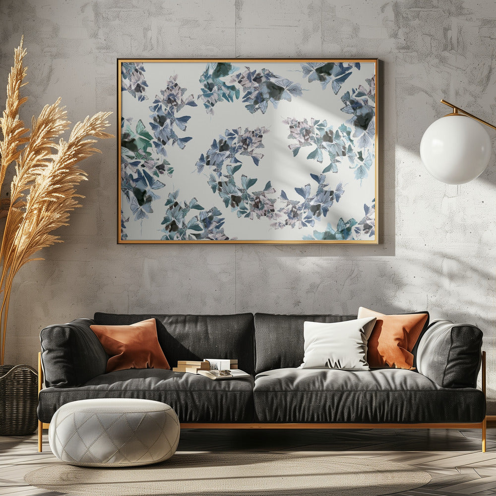 Blue Floral Mix | Canvas